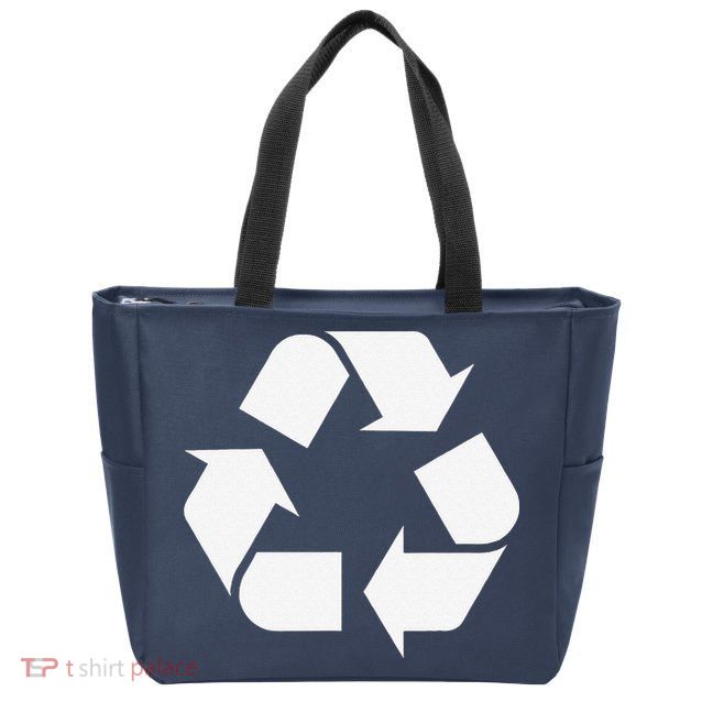 Recycling Logo Recycle Symbol Earth Day Zip Tote Bag