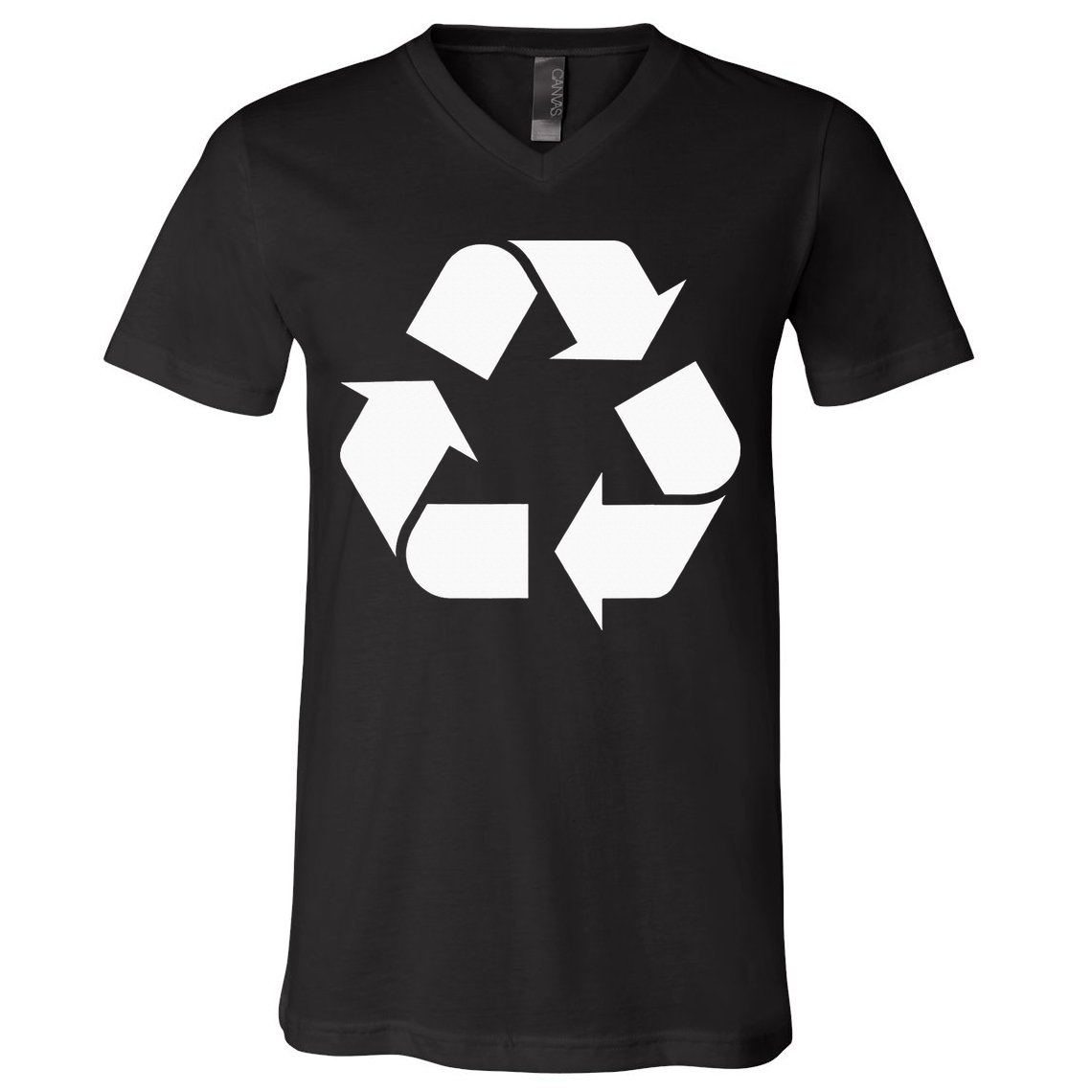 Recycling Logo Recycle Symbol Earth Day V-Neck T-Shirt