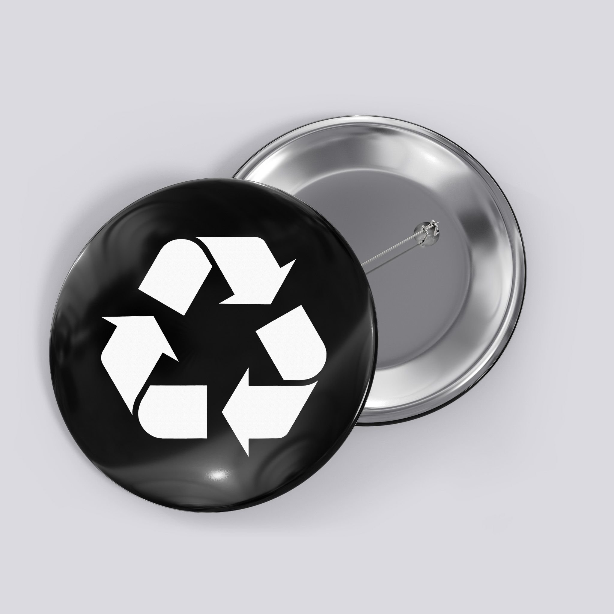 Recycling Logo Recycle Symbol Earth Day Button
