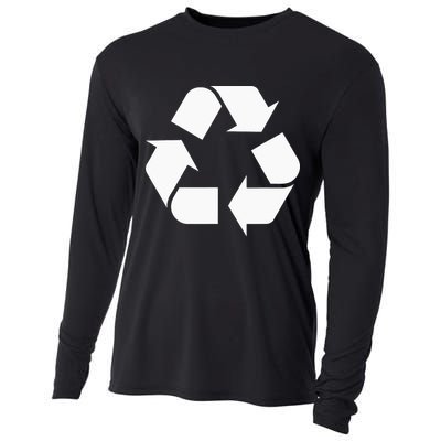 Recycling Logo Recycle Symbol Earth Day Cooling Performance Long Sleeve Crew
