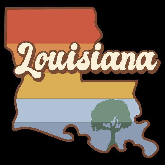 Retro Louisiana City Backpack