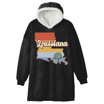 Retro Louisiana Hooded Wearable Blanket