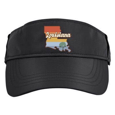 Retro Louisiana Adult Drive Performance Visor
