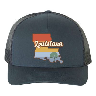 Retro Louisiana Yupoong Adult 5-Panel Trucker Hat