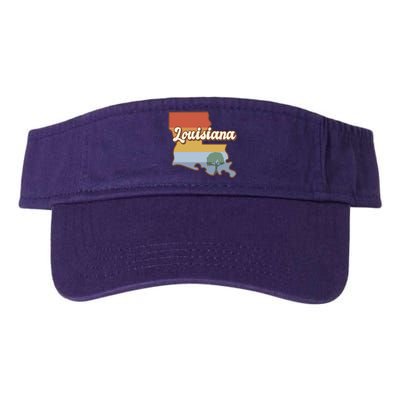 Retro Louisiana Valucap Bio-Washed Visor