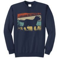 Retro Labrador Retriever Dog Breed Silhouette Lab Sweatshirt