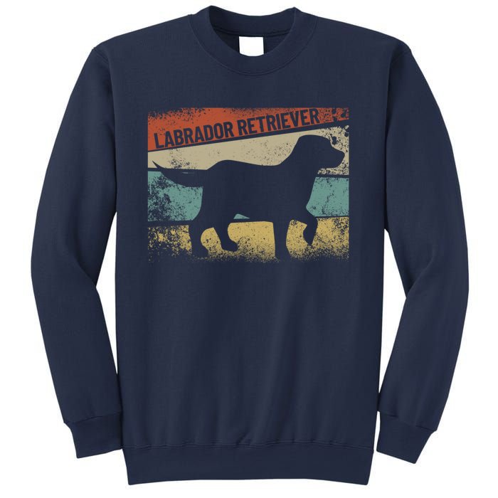 Retro Labrador Retriever Dog Breed Silhouette Lab Sweatshirt