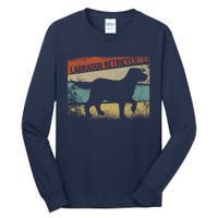 Retro Labrador Retriever Dog Breed Silhouette Lab Tall Long Sleeve T-Shirt