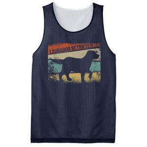 Retro Labrador Retriever Dog Breed Silhouette Lab Mesh Reversible Basketball Jersey Tank