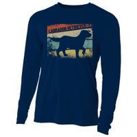 Retro Labrador Retriever Dog Breed Silhouette Lab Cooling Performance Long Sleeve Crew