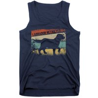 Retro Labrador Retriever Dog Breed Silhouette Lab Tank Top