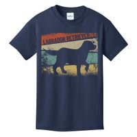 Retro Labrador Retriever Dog Breed Silhouette Lab Kids T-Shirt