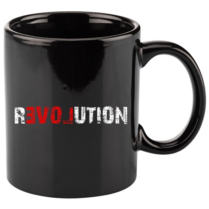 Revolution Love 11oz C Handle Ceramic Mug