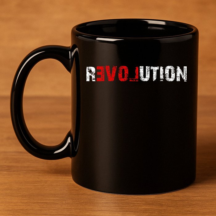 Revolution Love 11oz C Handle Ceramic Mug