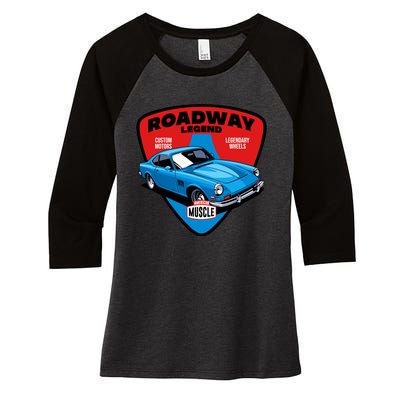 Roadway Legend Women's Tri-Blend 3/4-Sleeve Raglan Shirt