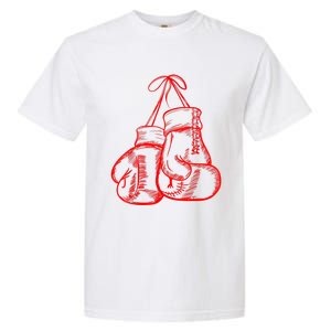 Retro Love Red Boxing Gloves Gifts Boxer Gift TShirt Garment-Dyed Heavyweight T-Shirt