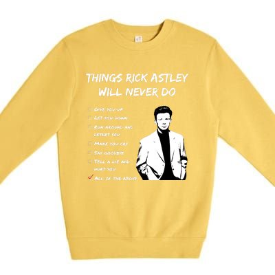 Rickroller (Light) Premium Crewneck Sweatshirt