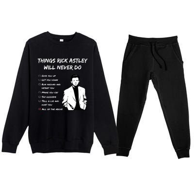 Rickroller (Light) Premium Crewneck Sweatsuit Set