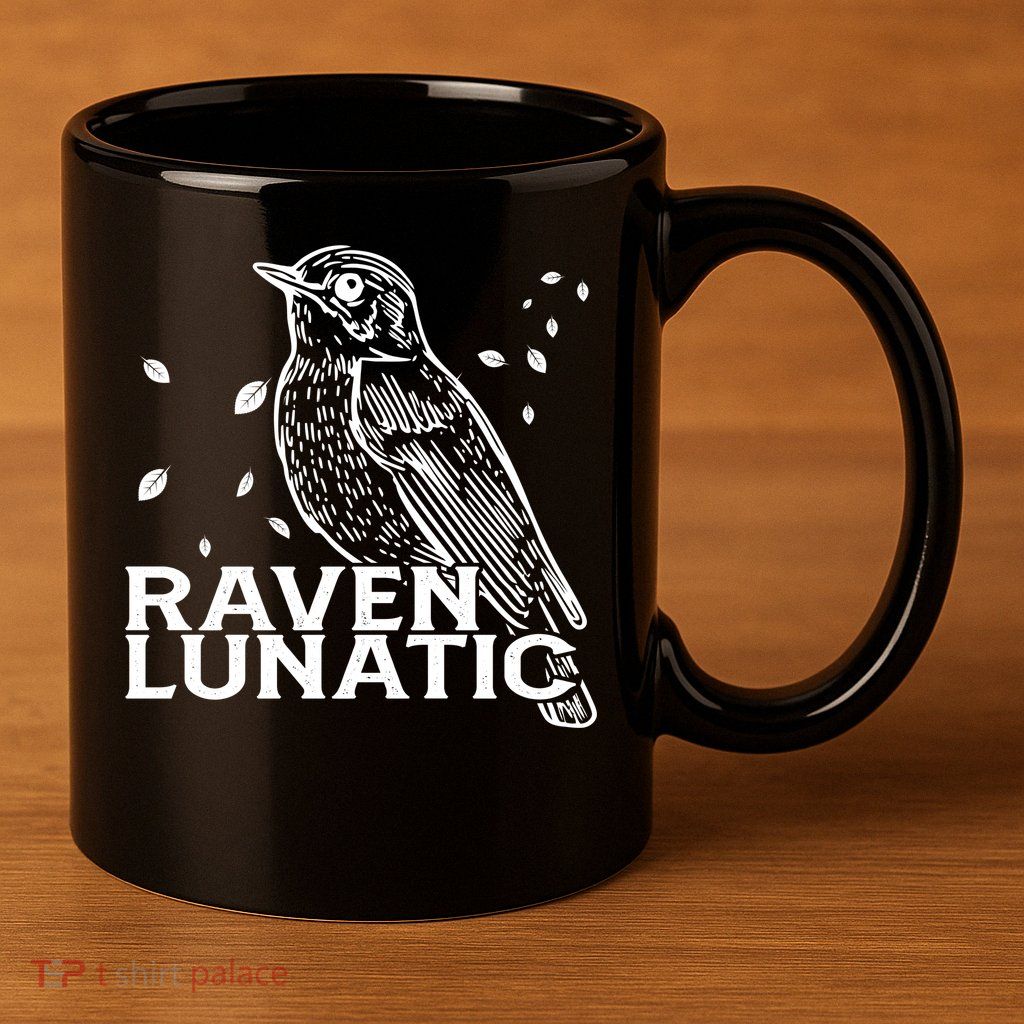 Raven Lunatic 11oz C Handle Ceramic Mug