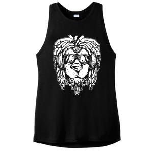 Rasta Lion Ladies PosiCharge Tri-Blend Wicking Tank