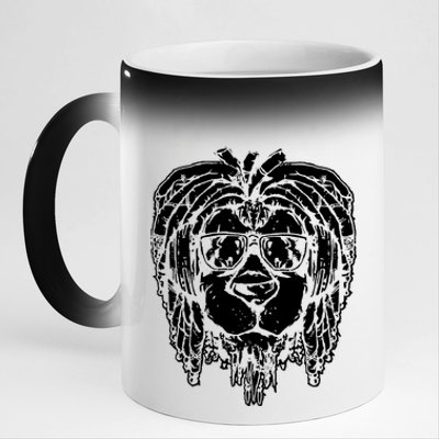 Rasta Lion 11oz Black Color Changing Mug