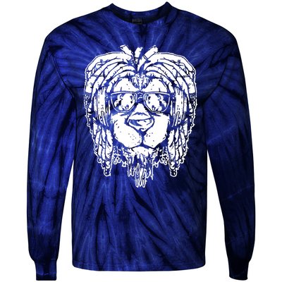 Rasta Lion Tie-Dye Long Sleeve Shirt