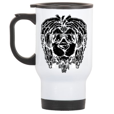 Rasta Lion Stainless Steel Travel Mug