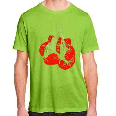 Retro Love Red Boxing Gloves Boxer Funny Boxing Lovers Adult ChromaSoft Performance T-Shirt