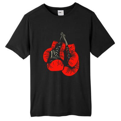 Retro Love Red Boxing Gloves Boxer Funny Boxing Lovers Tall Fusion ChromaSoft Performance T-Shirt