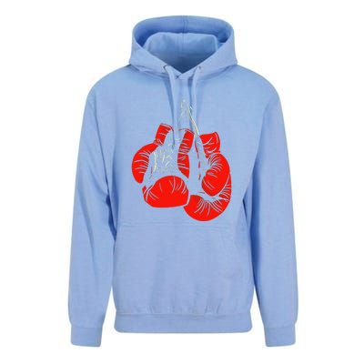 Retro Love Red Boxing Gloves Boxer Funny Boxing Lovers Unisex Surf Hoodie