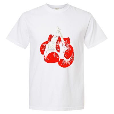 Retro Love Red Boxing Gloves Boxer Funny Boxing Lovers Garment-Dyed Heavyweight T-Shirt