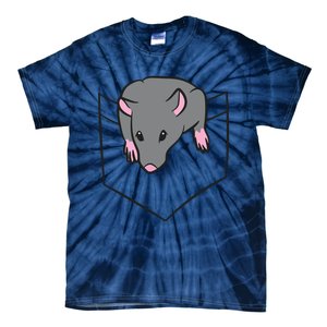 Rat Lover Rat In A Pocket Tie-Dye T-Shirt