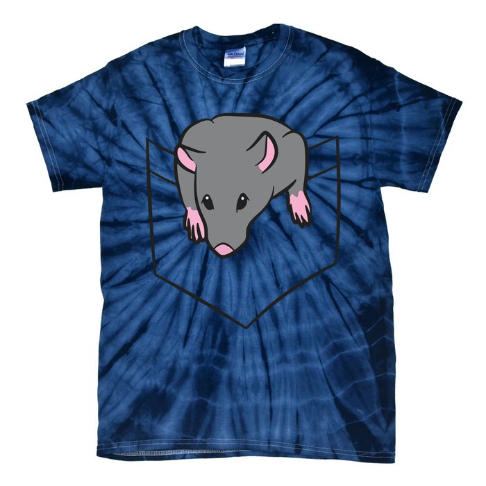 Rat Lover Rat In A Pocket Tie-Dye T-Shirt