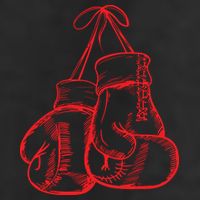 Retro Love Red Boxing Gloves Gifts Boxer Adult Drive Performance Visor