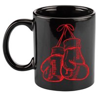 Retro Love Red Boxing Gloves Gifts Boxer 11oz C Handle Ceramic Mug