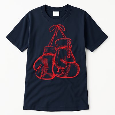 Retro Love Red Boxing Gloves Gifts Boxer Tall T-Shirt
