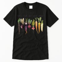 Retro Let's Root For Each Other Cute Veggie Funny Vegan Tall T-Shirt