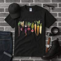 Retro Let's Root For Each Other Cute Veggie Funny Vegan Tall T-Shirt