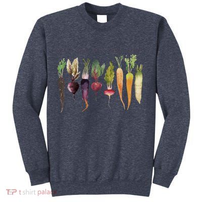 Retro Let's Root For Each Other Cute Veggie Funny Vegan Sweatshirt