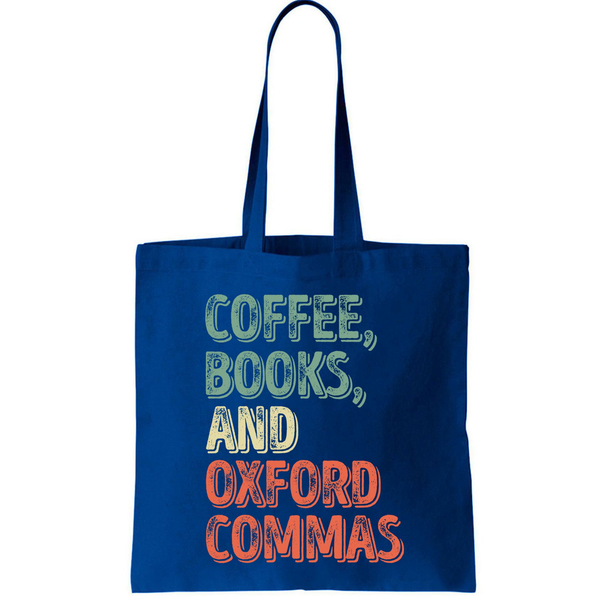 Reading Lover Reader Gift Coffee Books And Oxford Commas Cool Gift Bag