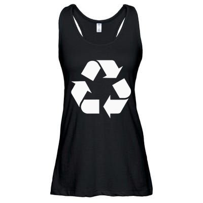 Recycling Logo Recycle Symbol Earth Day Men Women Ladies Essential Flowy Tank