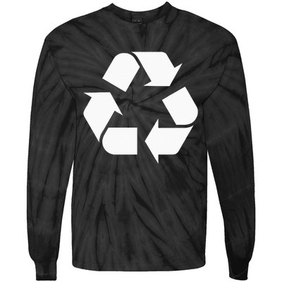 Recycling Logo Recycle Symbol Earth Day Men Women Tie-Dye Long Sleeve Shirt