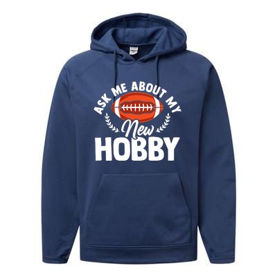 Rugby Lover Rugby Coach Team Sports Tackle Quarterback Performance Fleece Hoodie