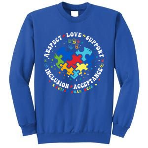 Respect Love Support Autism Awareness Month Gift Sweatshirt