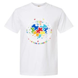 Respect Love Support Autism Awareness Month Gift Garment-Dyed Heavyweight T-Shirt