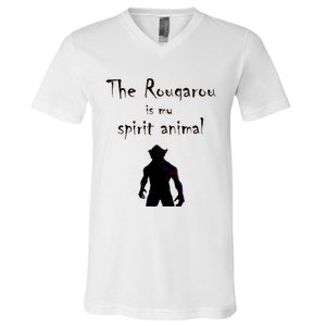 Rougarou Louisiana Swamp Monster Werewolf V-Neck T-Shirt