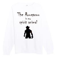 Rougarou Louisiana Swamp Monster Werewolf Premium Crewneck Sweatshirt