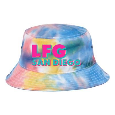 Retro LFG San Diego Logo Tie Dye Newport Bucket Hat