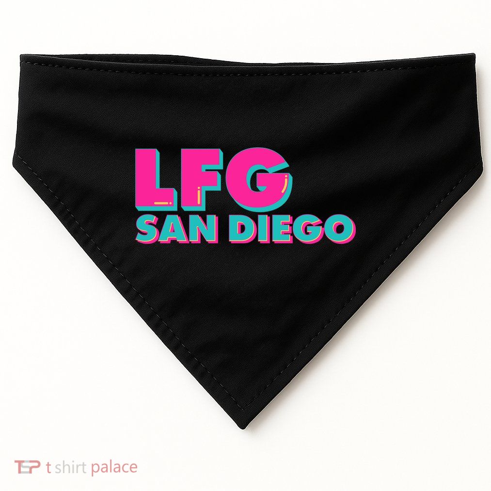 Retro LFG San Diego Logo USA-Made Doggie Bandana