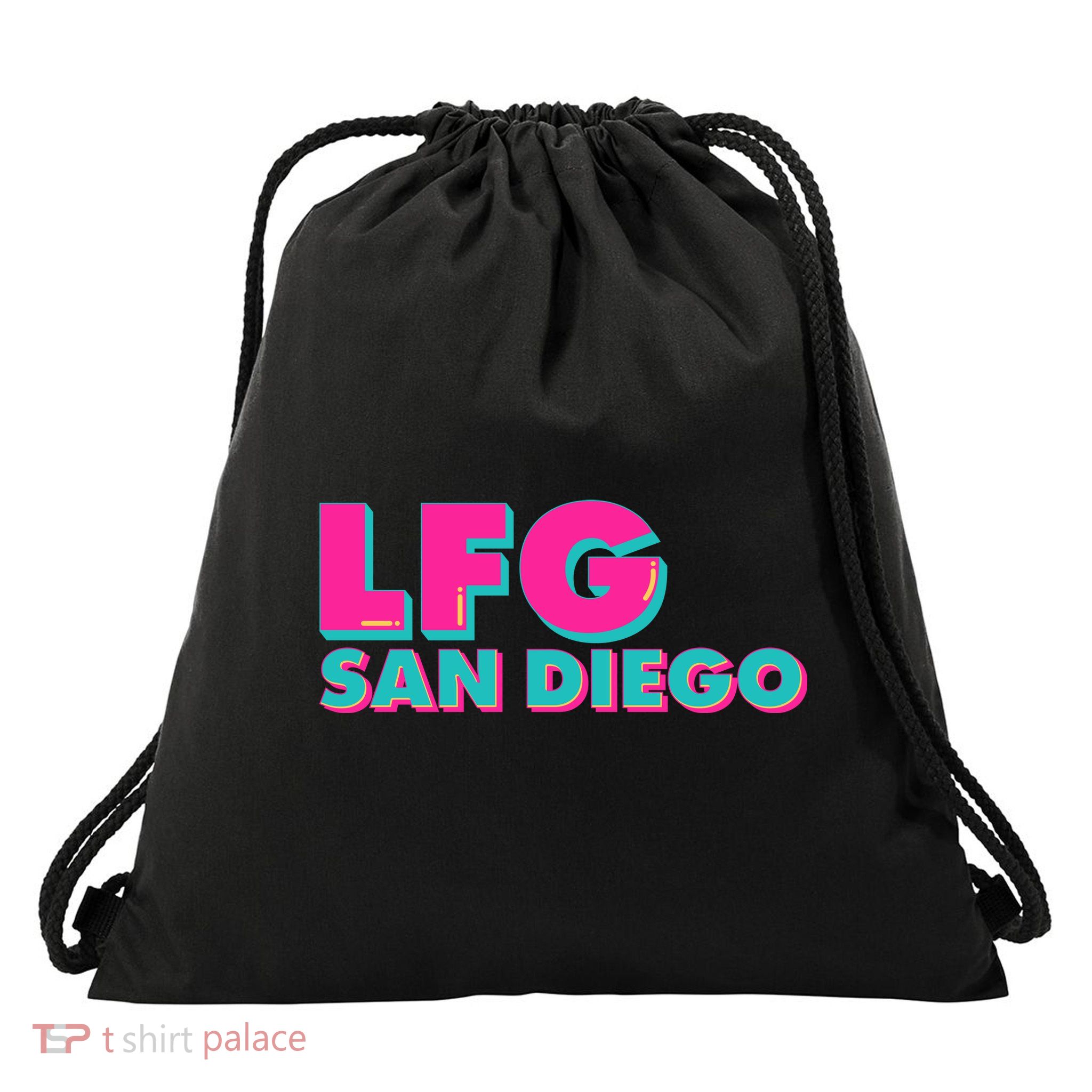 Retro LFG San Diego Logo Drawstring Bag